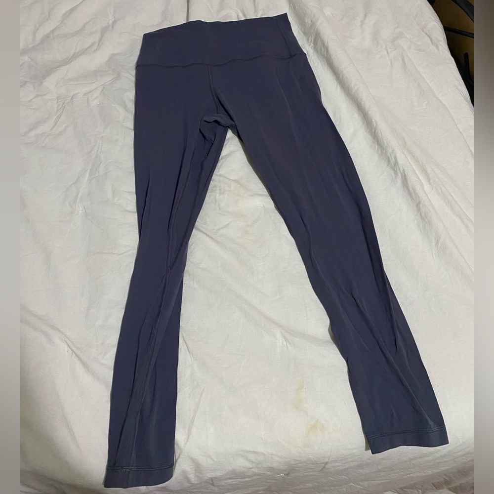 Dark Gray Purple Lululemon High-Waisted Leggings